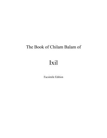 Chilam Balam of Ixil