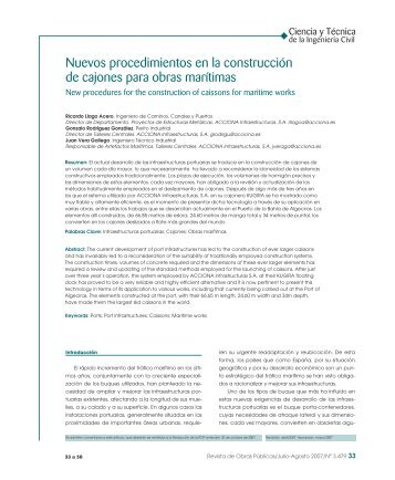 Artículo a texto completo en formato PDF - Revista de Obras Públicas
