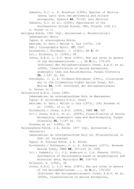 Pilzgattungen Europas - Liste 9: Notizbuchartige ... - DGfM