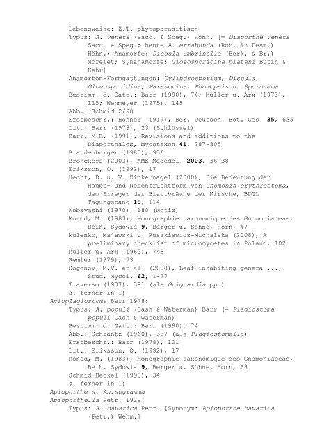 Pilzgattungen Europas - Liste 9: Notizbuchartige ... - DGfM