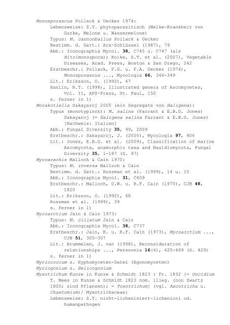 Pilzgattungen Europas - Liste 9: Notizbuchartige ... - DGfM