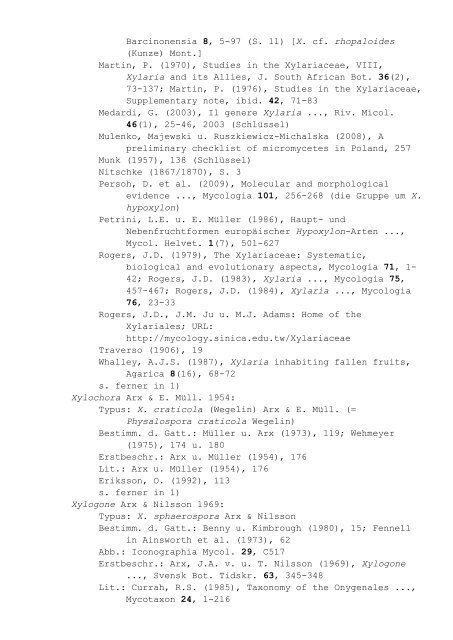 Pilzgattungen Europas - Liste 9: Notizbuchartige ... - DGfM