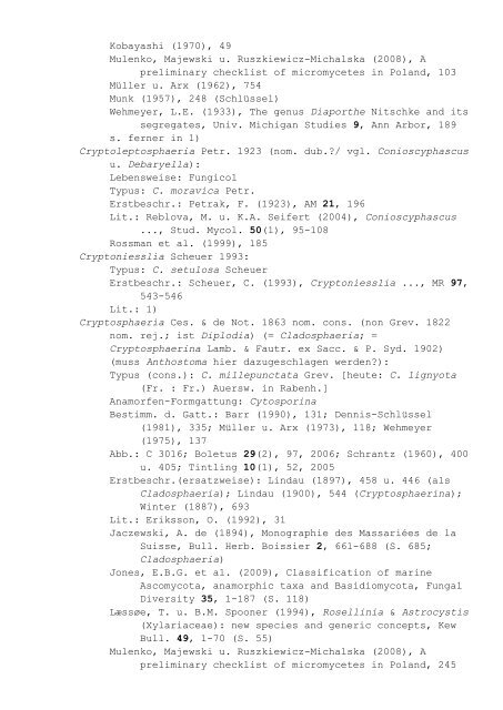 Pilzgattungen Europas - Liste 9: Notizbuchartige ... - DGfM