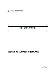 Guia docente de Farmacia Hospitalaria.pdf - Complexo hospitalario ...