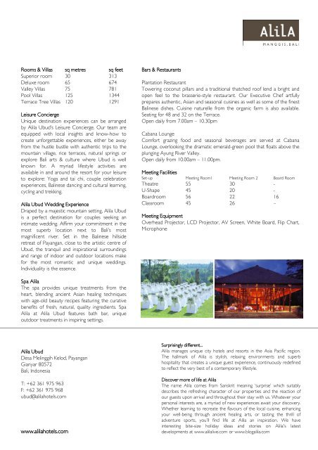 Alila Ubud - Alila Hotels and Resorts