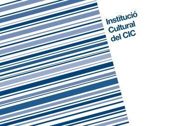PDF -- Memòria 2009-2010 - Institució Cultural del CIC