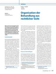 Organisation der Behandlung aus rechtlicher Sicht - DGGG