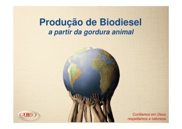 Produção de Biodiesel a partir da Gordura Animal (César ... - Cenbio