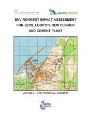 Environment Impact Assessment for Secil Lobito's New Clinker - MIGA