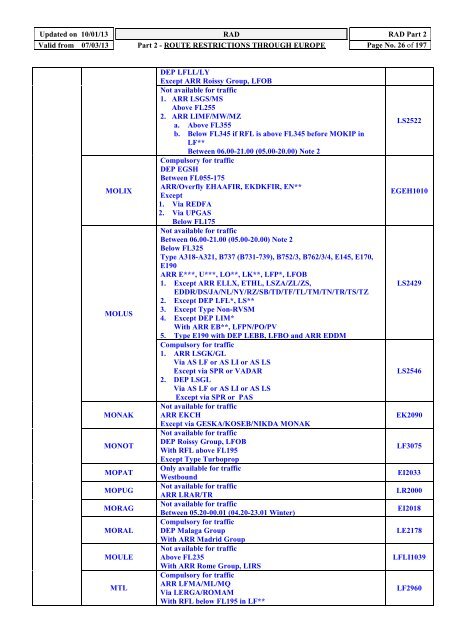 Updated on 10/01/13 RAD RAD Part