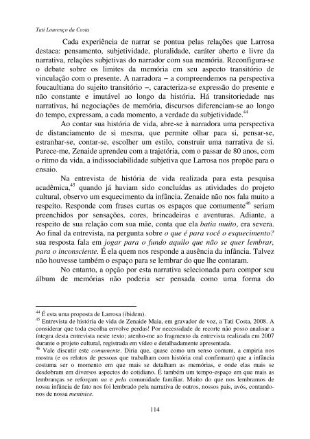 De Combray a Bom Sucesso: narrativa de memória ... - anpuh-sc