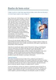 Hidroterapia - Banho de Bem Estar Resumo: A água - Apanat