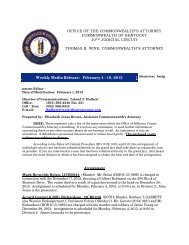 Feb 1 - Commonwealth Attorney's Office