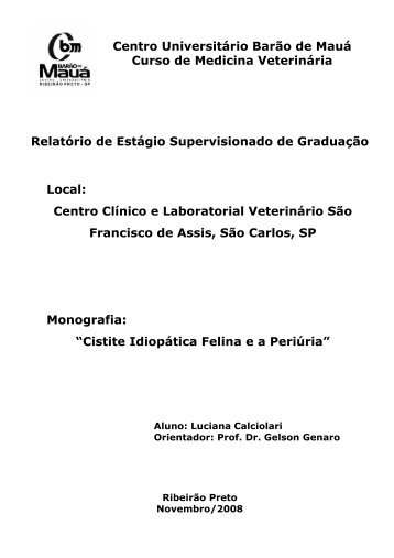 Centro Universitário Barão de Mauá Curso de ... - gelson genaro