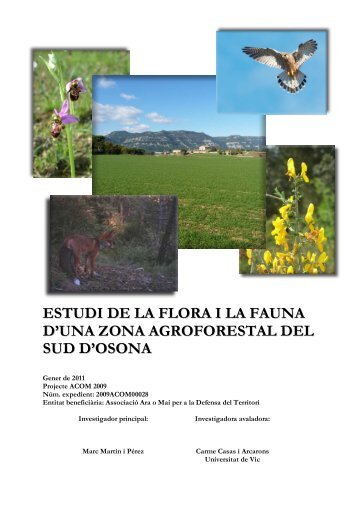 MEMÒRIA_Flora i Fauna Osona Sud_definitiva.pdf - Recercat