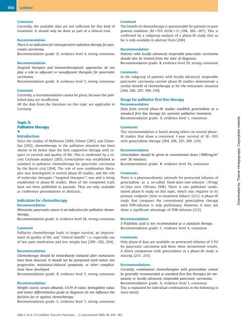 S3-Guideline “Exocrine Pancreatic Carcinoma” 20071 ... - DGVS