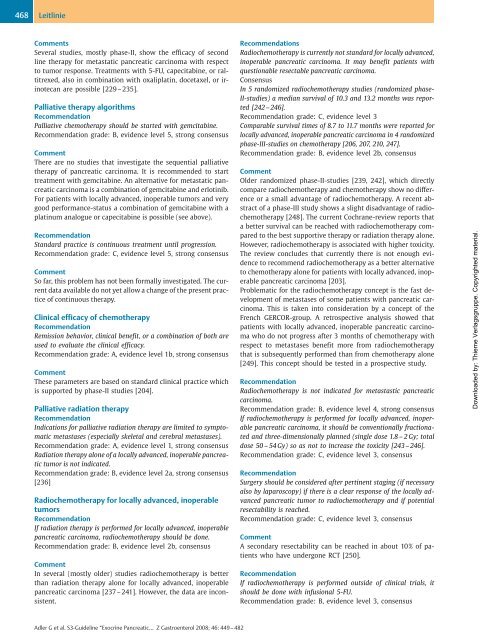 S3-Guideline “Exocrine Pancreatic Carcinoma” 20071 ... - DGVS