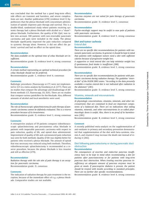 S3-Guideline “Exocrine Pancreatic Carcinoma” 20071 ... - DGVS