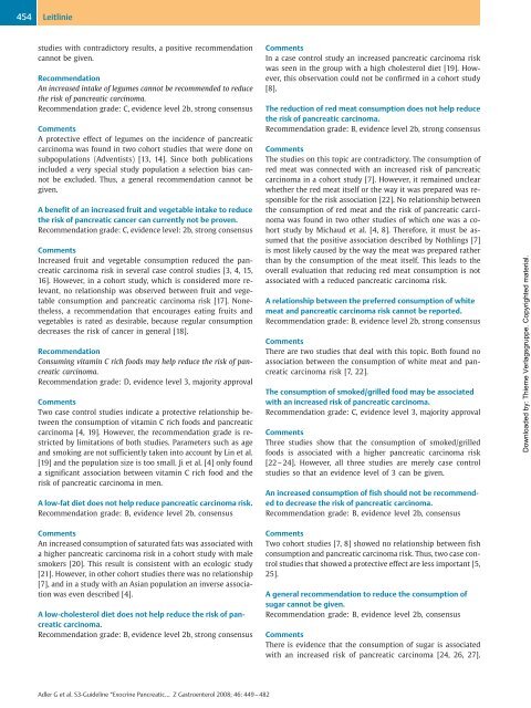 S3-Guideline “Exocrine Pancreatic Carcinoma” 20071 ... - DGVS
