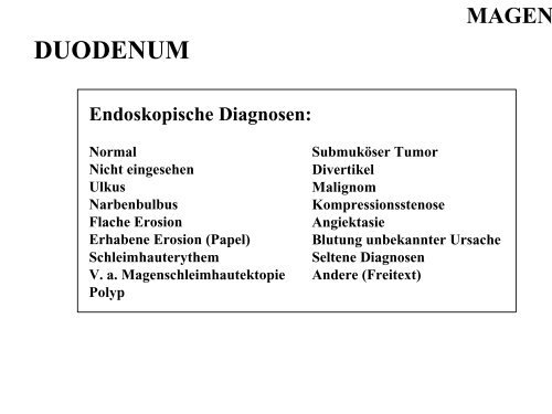 Terminologie Teil I Ösophagogastroduodenoskopie Update ... - DGVS