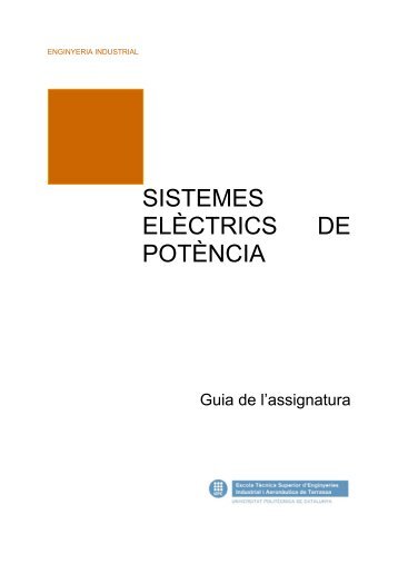 SISTEMES ELÈCTRICS DE POTÈNCIA - UPC