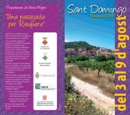 Programa de Festes Majors - Ajuntament de Rasquera