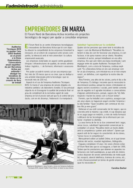 revista DONES 15 af - Associació de Dones Periodistes de Catalunya
