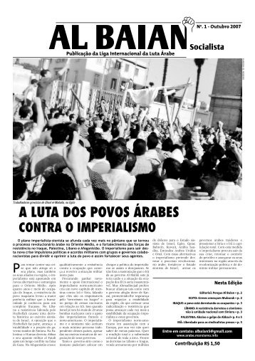 A LUTA DOS POVOS ÁRABES - Partito di Alternativa Comunista