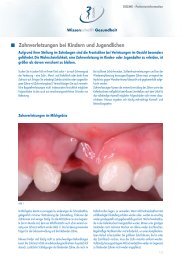 Zahnverletzungen bei Kindern und Jugendlichen - Deutsche ...