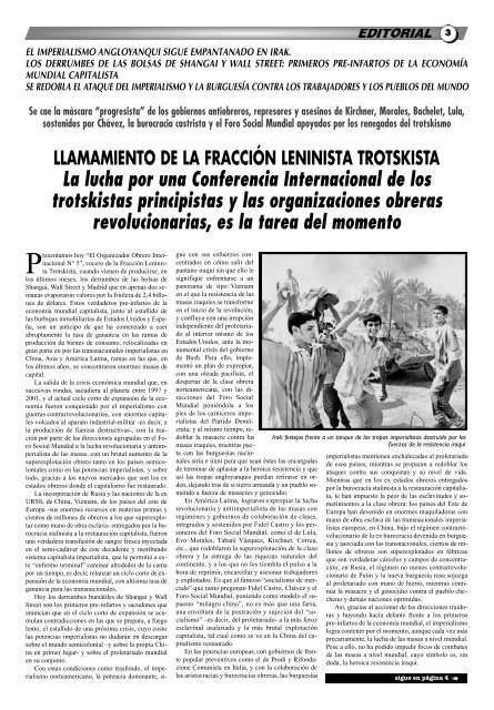 Organizador Obrero Internacional Nº 5 Mayo 2007 (PDF)