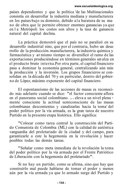 origen y desarrollo del movimiento revolucionario colombiano