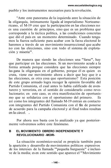 origen y desarrollo del movimiento revolucionario colombiano