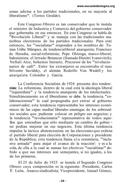 origen y desarrollo del movimiento revolucionario colombiano