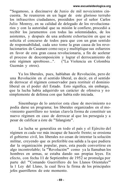 origen y desarrollo del movimiento revolucionario colombiano