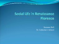 Social Life in Renaissance Florence - HTAV