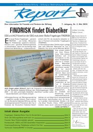 FINDRISK findet Diabetiker - Deutsche Diabetes-Stiftung