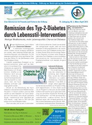 Remission des Typ-2-Diabetes durch Lebensstil-Intervention