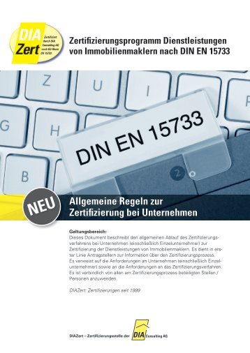 Allgemeine Regeln zur Zertifizierung bei Unternehmen