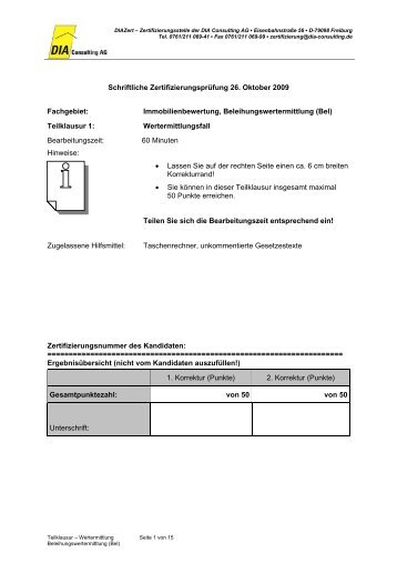 Immobilienbewertung, Beleihungswertermittlung (Bel)