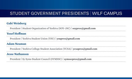 Wilf - YU Blogs - Yeshiva University