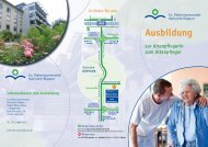 Ausbildung - Diakonissenkrankenhaus Karlsruhe-Rüppurr