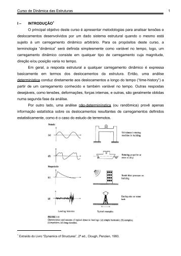 Curso de Dinâmica das Estruturas 1 I – INTRODUÇÃO1 O ... - IME