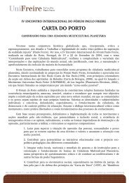 CARTA DO PORTO - Instituto Paulo Freire
