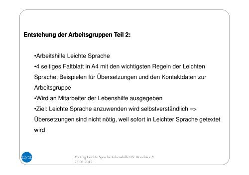 (Microsoft PowerPoint - GBM-Leichte Sprache ... - Diakonie Dresden