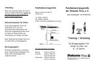 Flyer Trennungs-Scheidungs-Gruppe Herbst 2012 - Diakonie Pirna