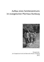 Aufbau eines Familienzentrums im evangelischen ... - Diakonie Pirna