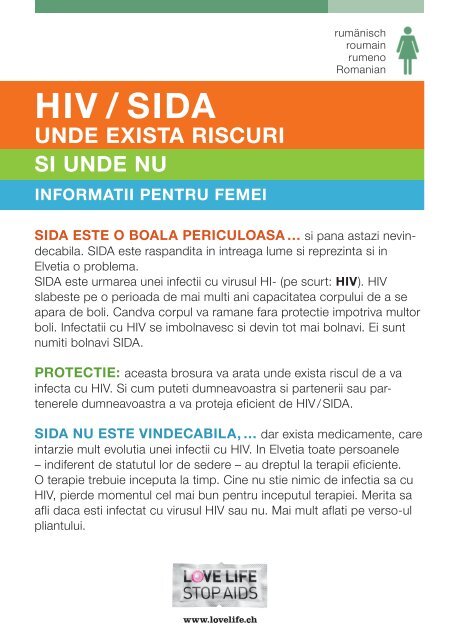 HIV / SIDA - Online Shop | Aids-Hilfe Schweiz