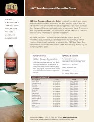 H And C Concrete Stain Color Chart