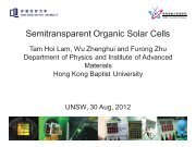 Semitransparent Organic Solar Cells