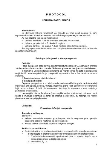 Protocol lehuzia patologica - Spitalul Clinic Municipal de Urgenta ...